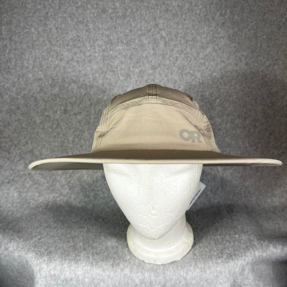 Outdoor Research L XL Swift Lite Brimmer Hat Pro Khaki Wide Brim Gorpcoe Fishing
